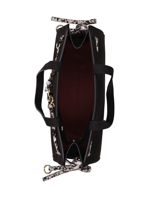DEMETRA NABUK Schultertasche mit Schultergurt nero - Damentaschen