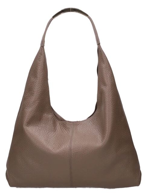 ELLISSE MACRO DOLLARO Schultertasche, Leder taupe - Damentaschen