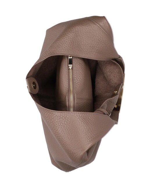 ELLISSE MACRO DOLLARO Schultertasche, Leder taupe - Damentaschen