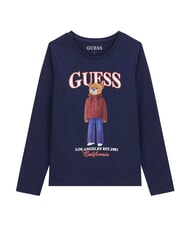 GUESS KIDS Lang&auml;rmeliges T-Shirt blau geschw&auml;rzt - Kinder-T-Shirt - 5