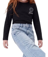 GUESS KIDS Lang&auml;rmeliges T-Shirt jetbla - Kinder-T-Shirt - 3