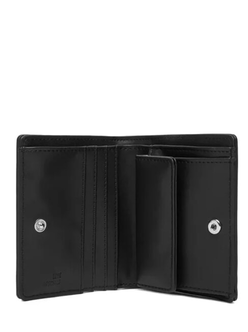 QUILTED Mini-Geldb&ouml;rse schwarzer Lack - Brieftaschen Damen