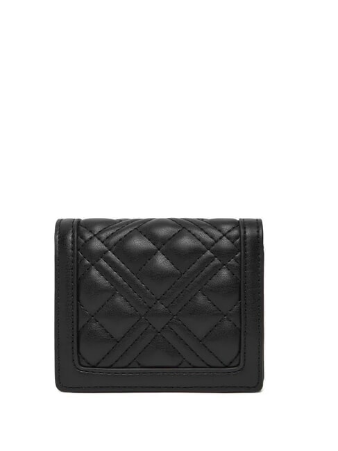 QUILTED Mini-Geldb&ouml;rse schwarzer Lack - Brieftaschen Damen