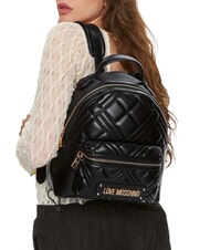 LOVE MOSCHINO QUILTED Rucksack Schwarz - Damentaschen - 2