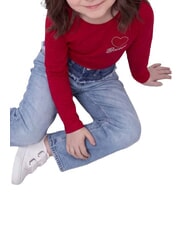GUESS KIDS Lang&auml;rmeliges T-Shirt Rote-Bete-Saft - Kinder-T-Shirt - 3