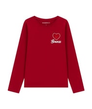 GUESS KIDS Lang&auml;rmeliges T-Shirt Rote-Bete-Saft - Kinder-T-Shirt - 6