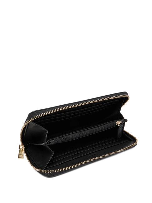 QUILTED Rei&szlig;verschluss-Geldb&ouml;rse Schwarz - Brieftaschen Damen