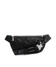 LOVE MOSCHINO QUILTED Beutel schwarzer Lack - Damentaschen - 3