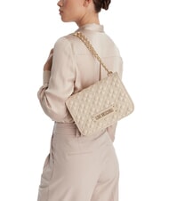 LOVE MOSCHINO QUILTED Umh&auml;ngetasche Elfenbein - Damentaschen - 2