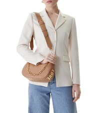 LOVE MOSCHINO GIANT Schultertasche mit Schultergurt Beige - Damentaschen - 2