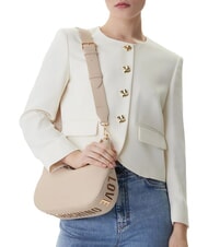 LOVE MOSCHINO GIANT Schultertasche mit Schultergurt Elfenbein - Damentaschen - 2