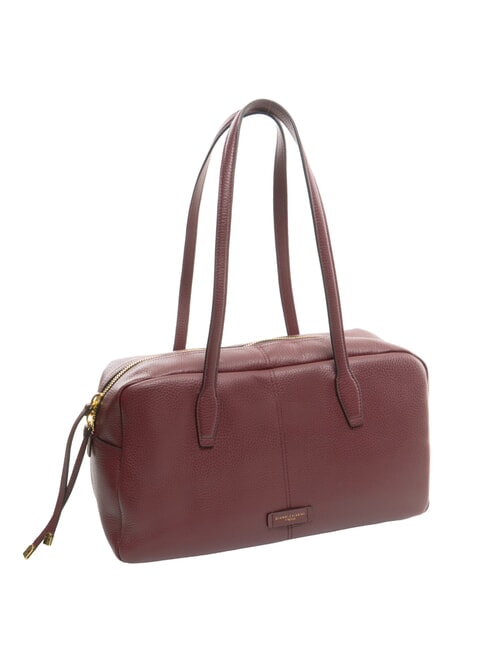 ARYNA Schultertasche aus Leder Weinbeere - Damentaschen