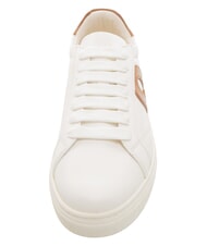 FURLA CITY Zweifarbige Sneaker Talkumpuder h + Cognac h - Damenschuhe - 5