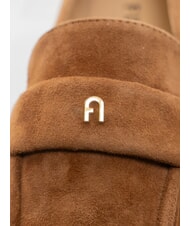 FURLA SIGNATURE  Wildleder-Loafer Cognac - Damenschuhe - 3