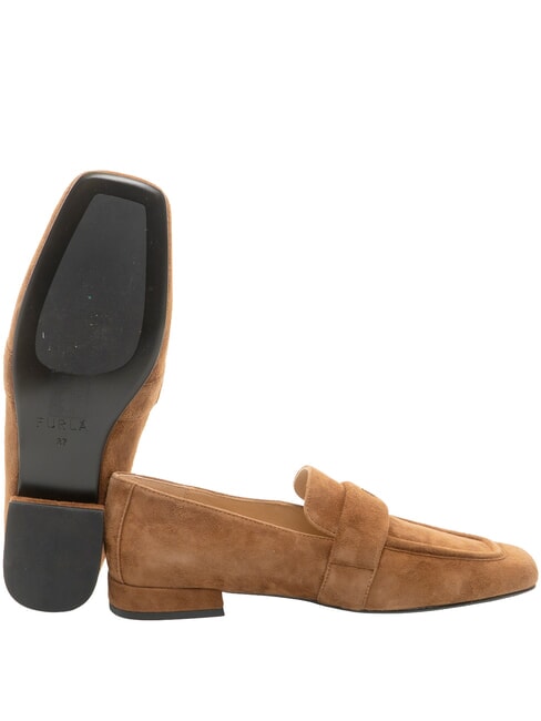 SIGNATURE  Wildleder-Loafer Cognac - Damenschuhe