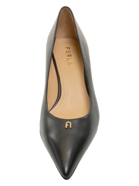 ATELIER  Lederdekollet&eacute; mit 5 cm Absatz Schwarz - Damenschuhe