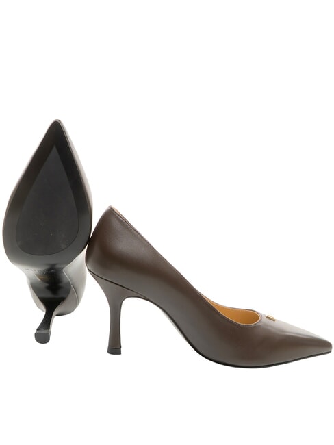 ATELIER  Lederdekollet&eacute;, 9 cm Absatz Schokolade - Damenschuhe