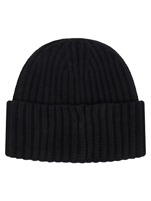 NOELLE 2 KNITTED Hut mit Umschlag SCHWARZ - M&uuml;tzen/H&uuml;te