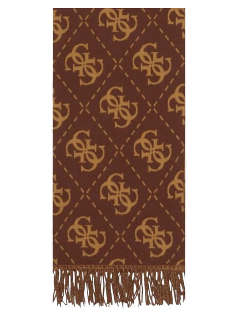 NOLANA 4G LOGO Schal mit Fransen braun - Schals