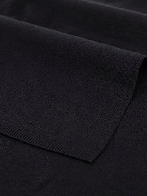 KNITTED Logo-Schal SCHWARZ - Schals