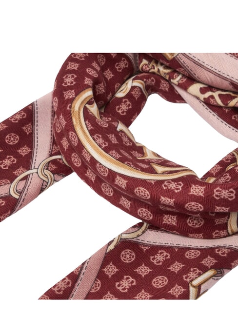 PRINTED Schal mit Logo Burgund - Schals