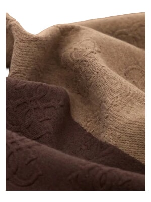 BASIC Schal mit Fransen braun multi - Schals