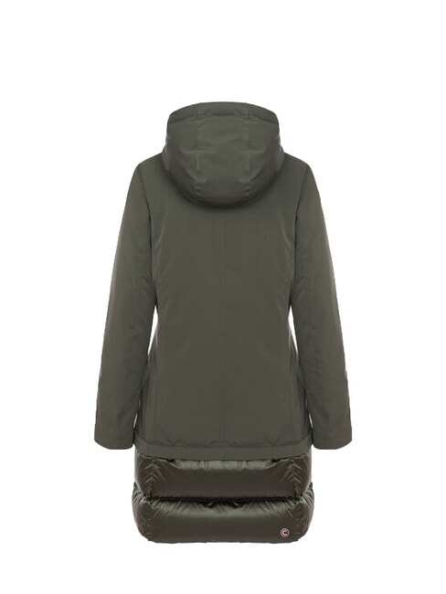 PURENESS Daunenjacke aus zwei Materialien mit Kapuze Unterholz - Daunenjacken f&uuml;r Damen