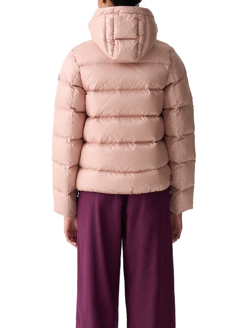DELUXE Damen-Daunenjacke mit Kapuze Vintage-Rosen - Daunenjacken f&uuml;r Damen