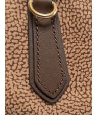BORBONESE B-ESCAPE Handtasche mit Schulterriemen beige/kastanienbraun - Damentaschen - 4