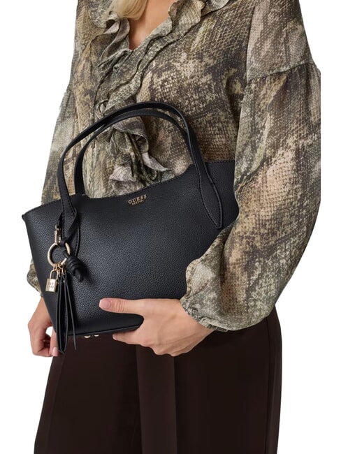 MELODY Schultertasche mit Schultergurt SCHWARZ - Damentaschen