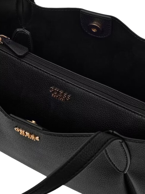 MELODY Schultertasche mit Schultergurt SCHWARZ - Damentaschen