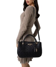 GUESS CARMELLA Handtasche mit Schulterriemen schwarzes Logo - Damentaschen - 2