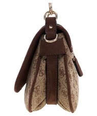 GUESS SAMANTHA Schultertasche mit Schultergurt Latte-Logo / braun - Damentaschen - 4