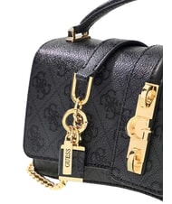 GUESS YVONNE LOGO Handtasche mit Schulterriemen Kohle - Damentaschen - 5
