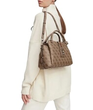 GUESS YVONNE LOGO Handtasche mit Schulterriemen MILCH-LOGO - Damentaschen - 2