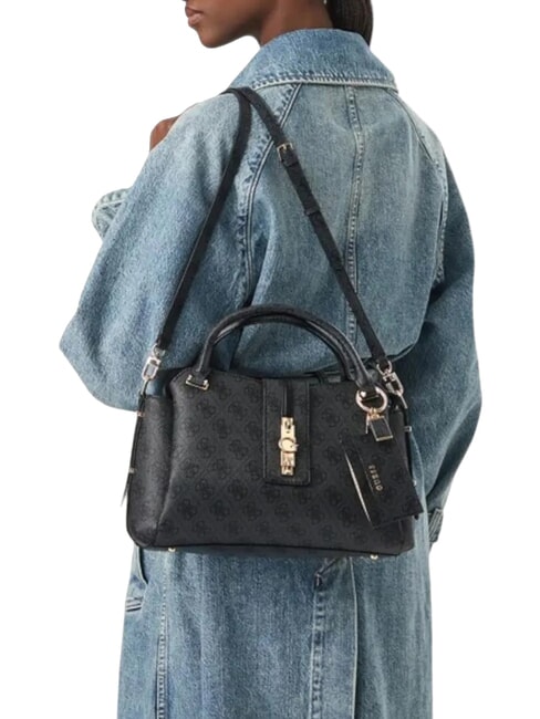 YVONNE LOGO Handtasche mit Schulterriemen Kohle - Damentaschen