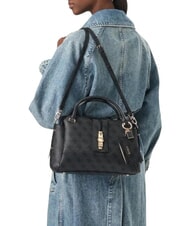 GUESS YVONNE LOGO Handtasche mit Schulterriemen Kohle - Damentaschen - 2