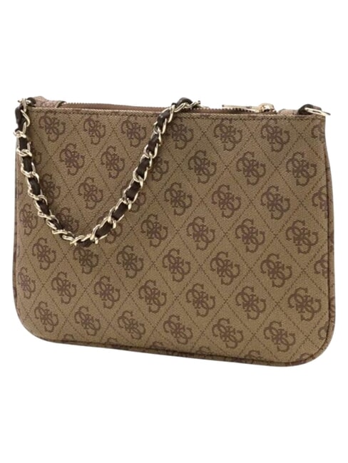 NOELLE 2 Clutch-Tasche Latte-Logo / braun - Damentaschen