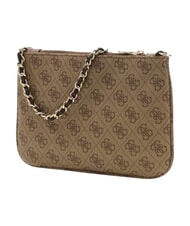 GUESS NOELLE 2 Clutch-Tasche Latte-Logo / braun - Damentaschen - 2