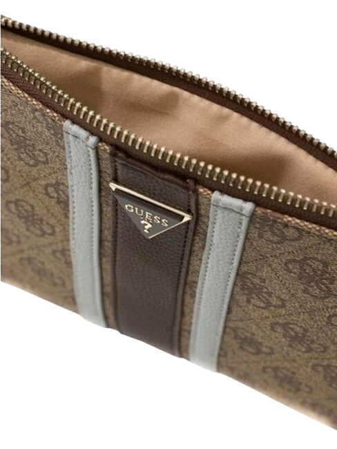 NOELLE 2 Clutch-Tasche Latte-Logo / braun - Damentaschen