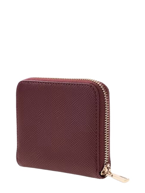 LAUREL 2  Kleine Geldb&ouml;rse mit Rundum-Rei&szlig;verschluss Burgund - Brieftaschen Damen