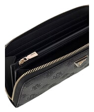 GUESS BLAKE Gro&szlig;e Geldb&ouml;rse mit Rei&szlig;verschluss schwarzes Logo - Brieftaschen Damen - 4