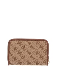 GUESS SAMANTHA Mittelgro&szlig;e Geldb&ouml;rse mit Rei&szlig;verschluss Latte-Logo / braun - Brieftaschen Damen - 2