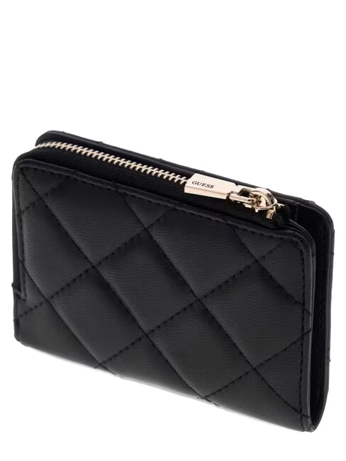JULIET Kartenetui mit M&uuml;nzfach SCHWARZ - Brieftaschen Damen