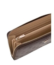 GUESS BLAKE Gro&szlig;e Geldb&ouml;rse mit Rei&szlig;verschluss braun - Brieftaschen Damen - 4