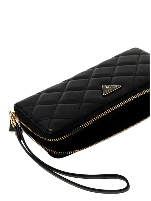 JULIET Gro&szlig;e Geldb&ouml;rse mit Rei&szlig;verschluss SCHWARZ - Brieftaschen Damen