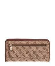 GUESS SAMANTHA Gro&szlig;e Geldb&ouml;rse mit Rei&szlig;verschluss Latte-Logo / braun - Brieftaschen Damen - 2