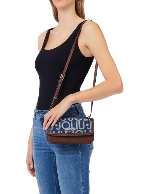 EVRIM Mini-Schultertasche blauer Denim - Damentaschen