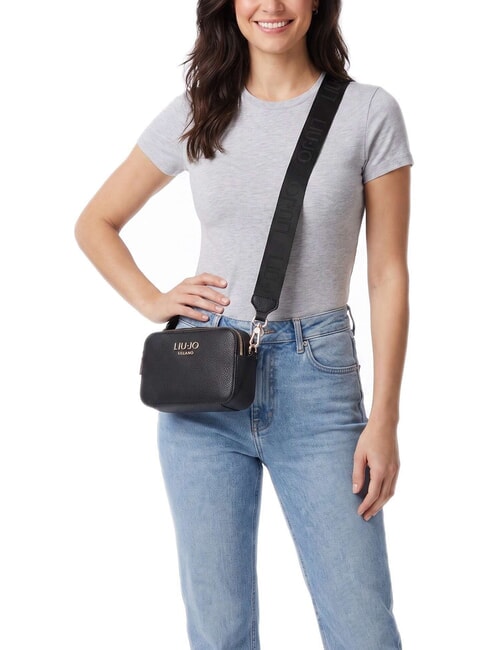 RIDHI Mini-Schultertasche f&uuml;r Kameras SCHWARZ - Damentaschen