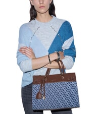 LIUJO MANHATTAN Handtasche mit Schulterriemen blauer Denim - Damentaschen - 2